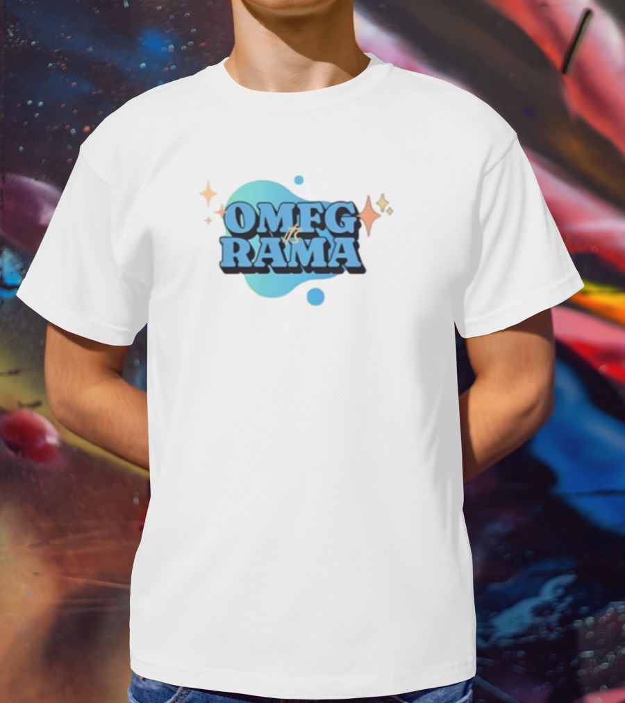 OMFG Its Rama Ohhhkay Sparkle Burst Retro Style T-Shirt