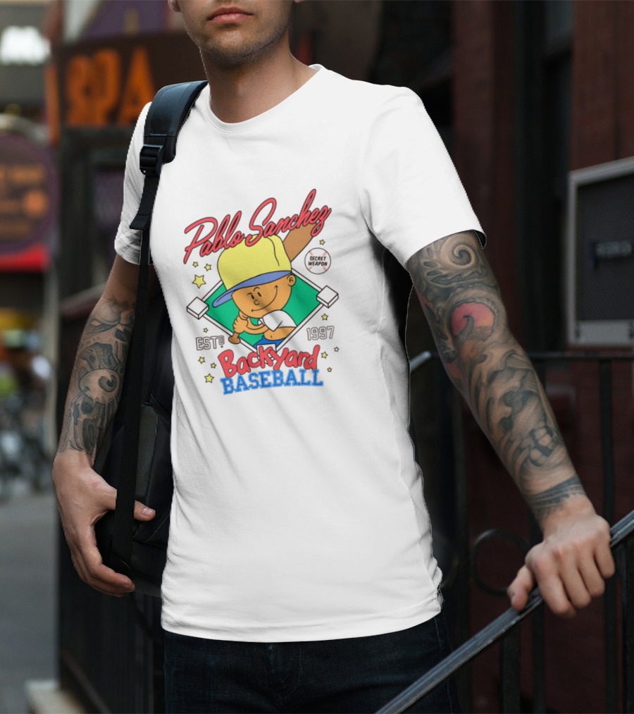 Pablo Sanchez Backyard Baseball Established 1997 Secret Weapon T-Shirt