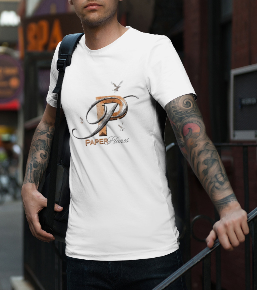 Paper Planes P With Doves Flight Elements T-Shirt