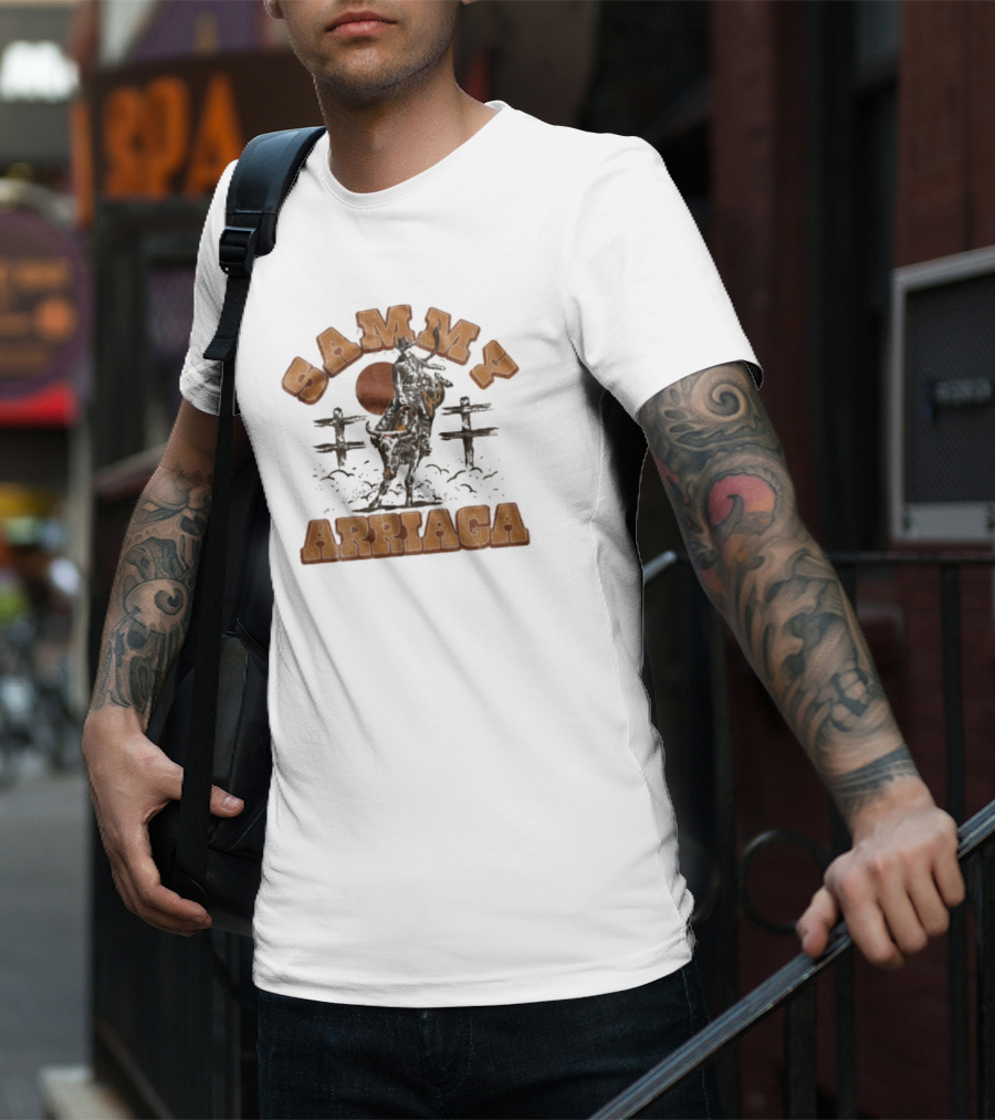 Sammy Arriaga Western Cowboy El Toro Silhouette Vintage Style T-Shirt