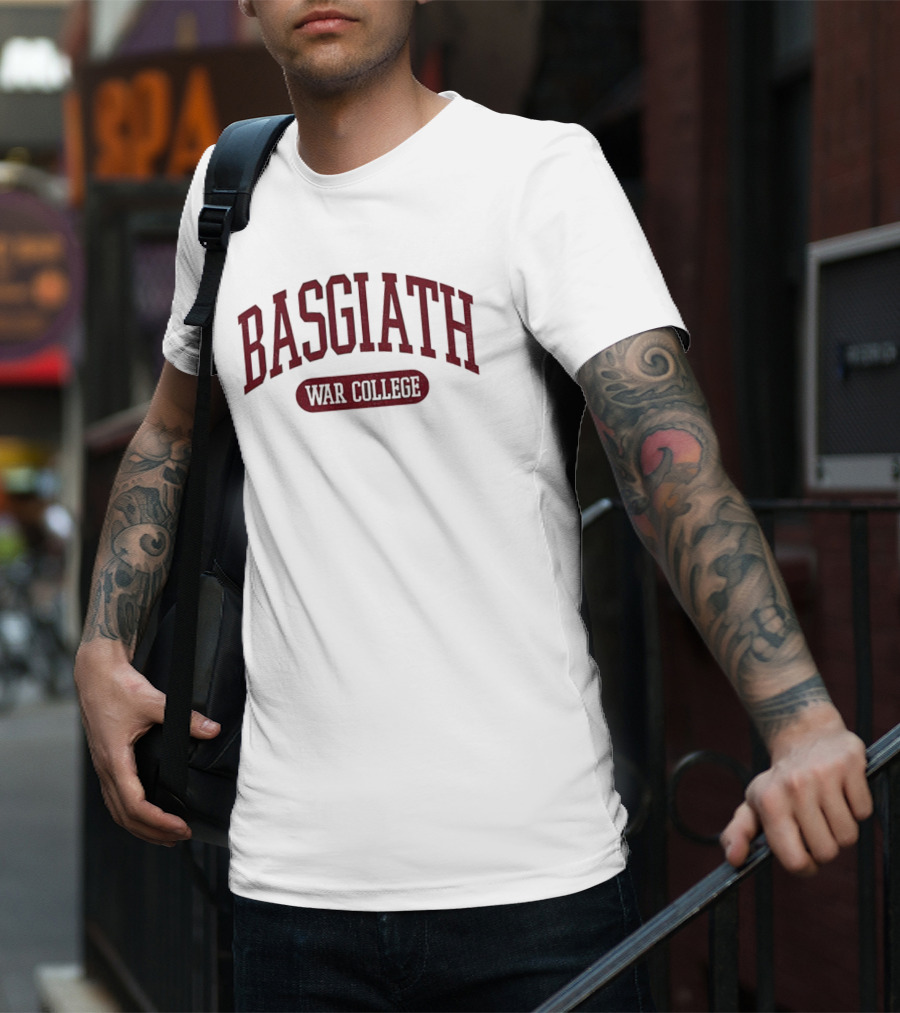 Basgiath War College Arched Text Classic Style T-Shirt