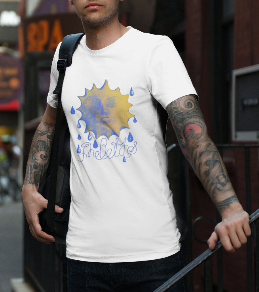 The Beths Sad Sunshine Blue Tears Yellow Face T-Shirt