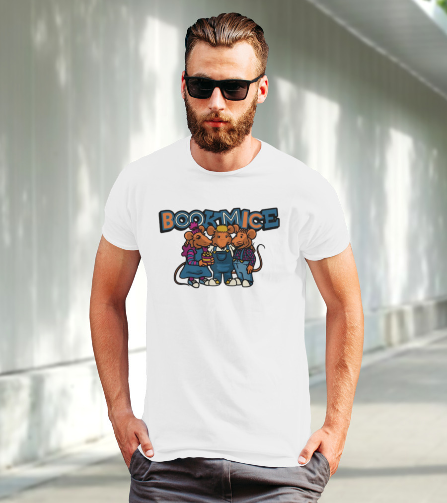 Bookmice TVO Kids Show Characters Retro Cartoon Mice Trio T-Shirt