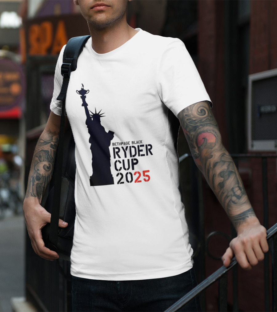 USA Ryder Cup 2025 Liberty Bethpage Black T-Shirt