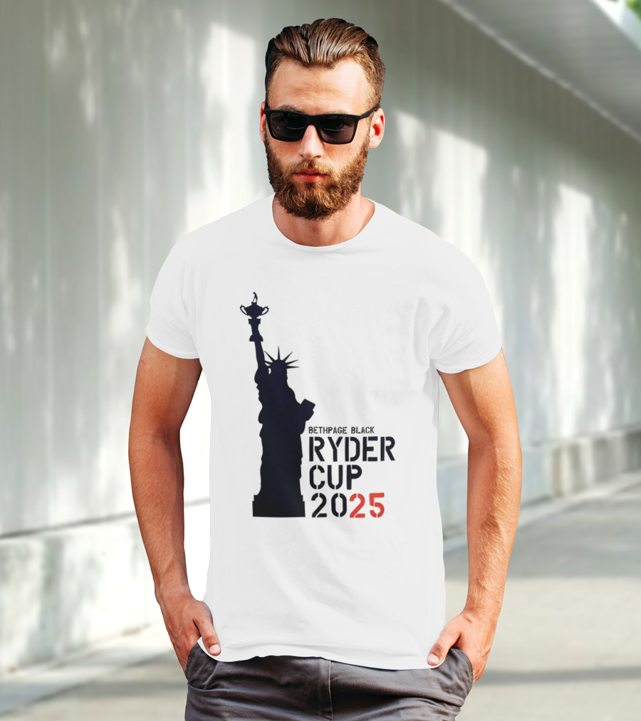 USA Ryder Cup 2025 Liberty Bethpage Black T-Shirt