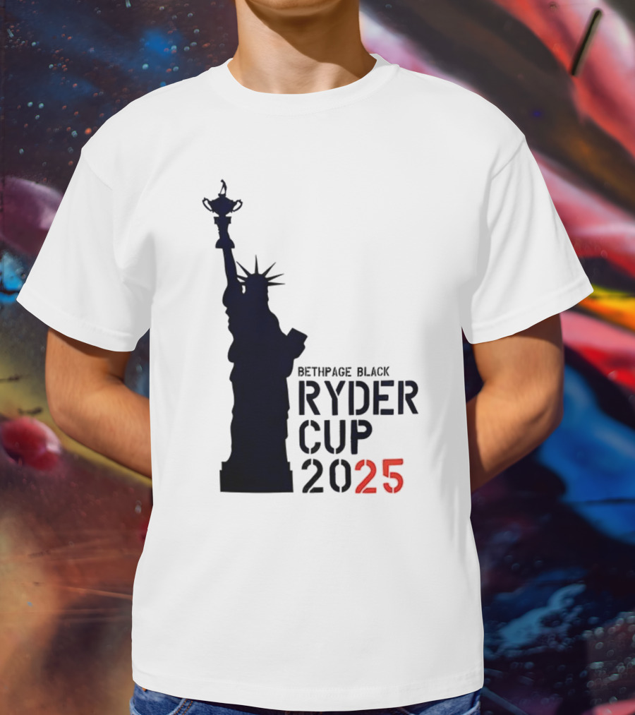USA Ryder Cup 2025 Liberty Bethpage Black T-Shirt
