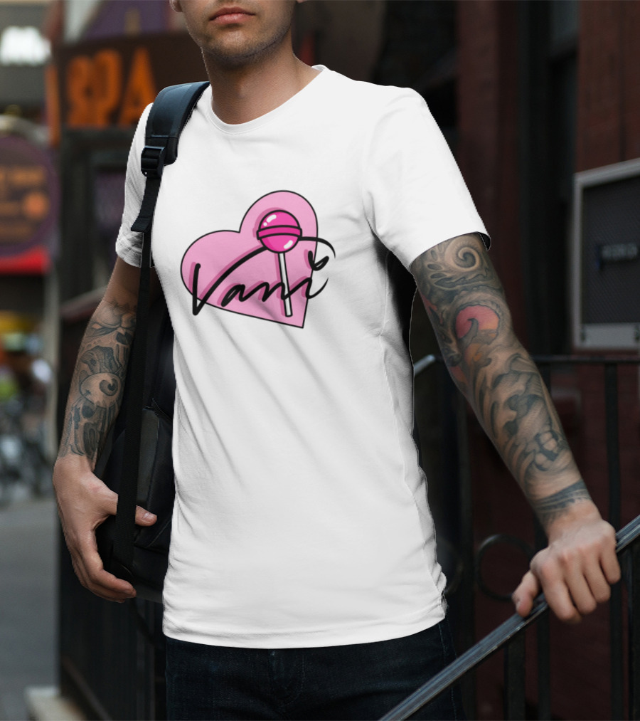 Vanilbean Heart Lollipop Signature T-Shirt