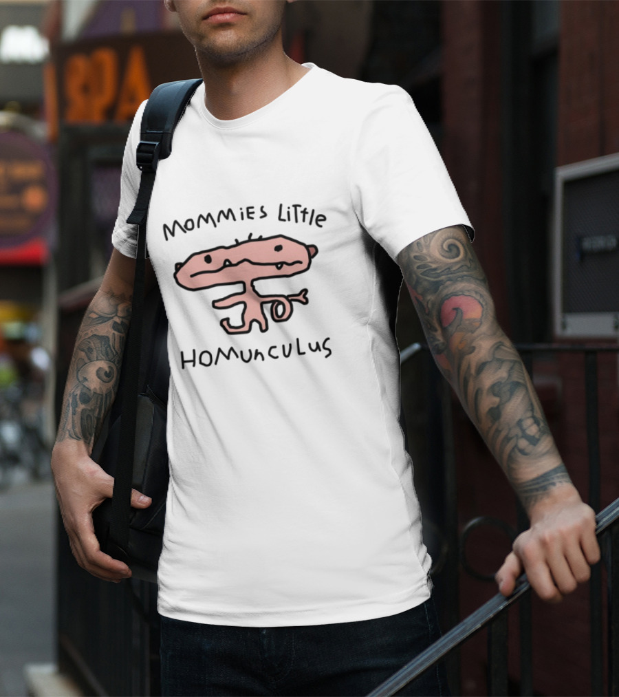 Wors S Mommies Little Homunculus Pink Abstract Creature T-Shirt