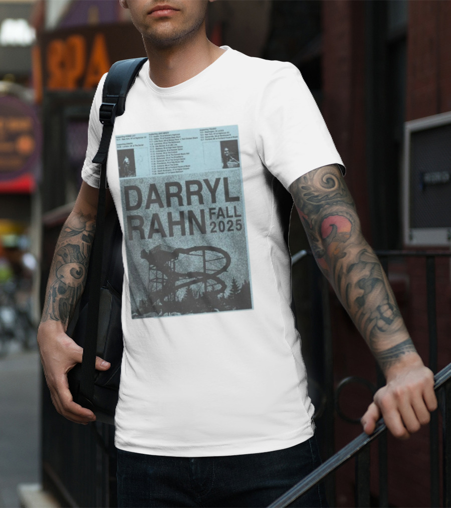 Darryl Rahn Fall Tour 2025 Water Slide Concert Dates T-Shirt