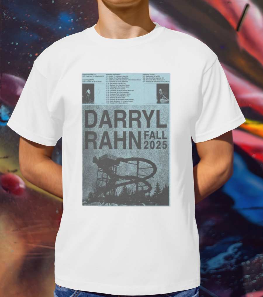 Darryl Rahn Fall Tour 2025 Water Slide Concert Dates T-Shirt