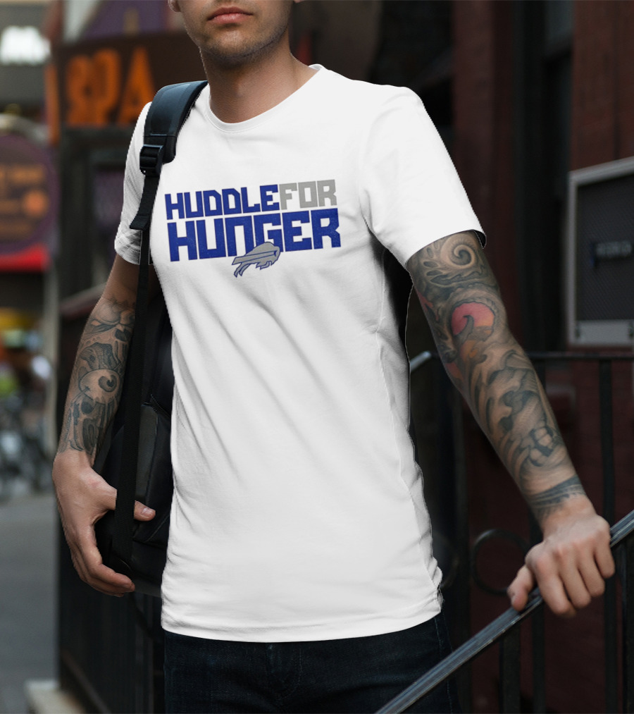 Huddle For Hunger Buffalo Bills NFL Football T-Shirt