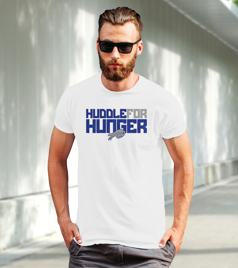 Huddle For Hunger Buffalo Bills NFL Football T-Shirt