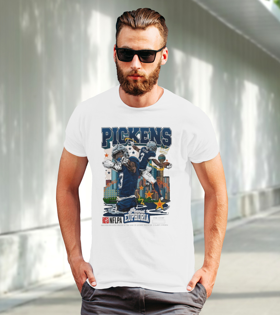 Pickens Planet Euphoria NFPLA Players Inc Iconic Sports Theme T-Shirt