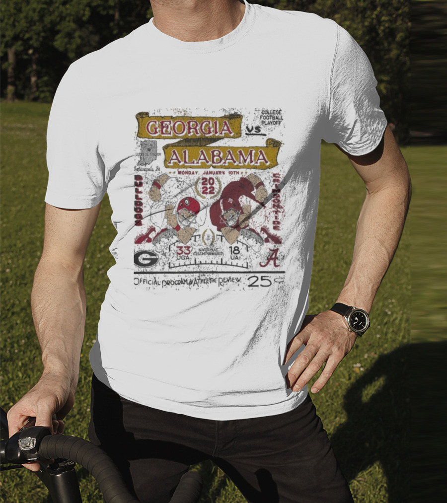 Georgia Bulldogs Alabama Crimson Tide College Football National Championship 2022 Showdown Classic Matchup T-Shirt