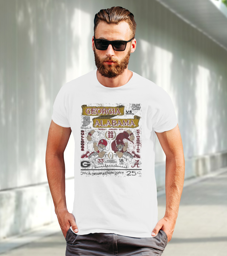 Georgia Bulldogs Alabama Crimson Tide College Football National Championship 2022 Showdown Classic Matchup T-Shirt