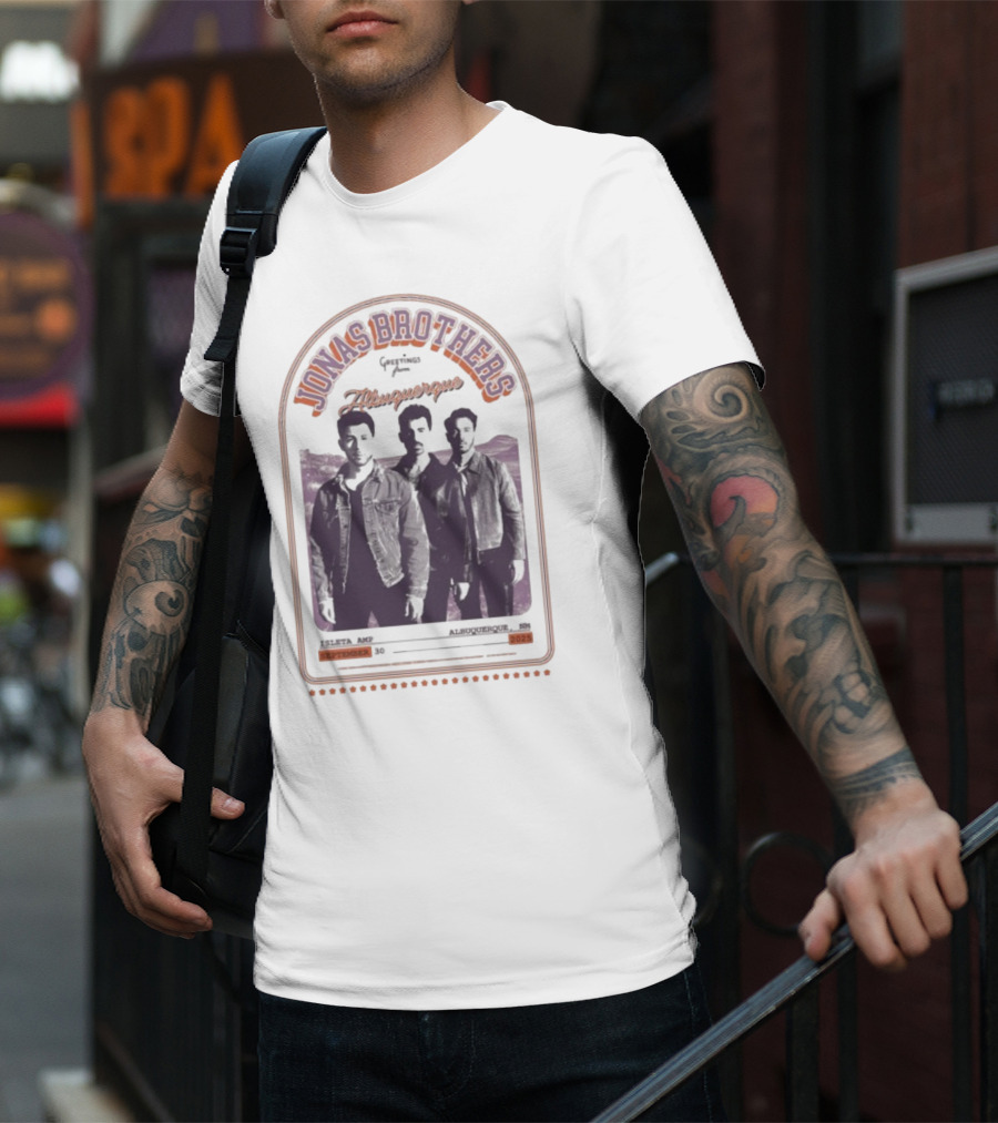 Jonas Brothers Greetings From Albuquerque NM Isleta AMP September 30 2025 T-Shirt