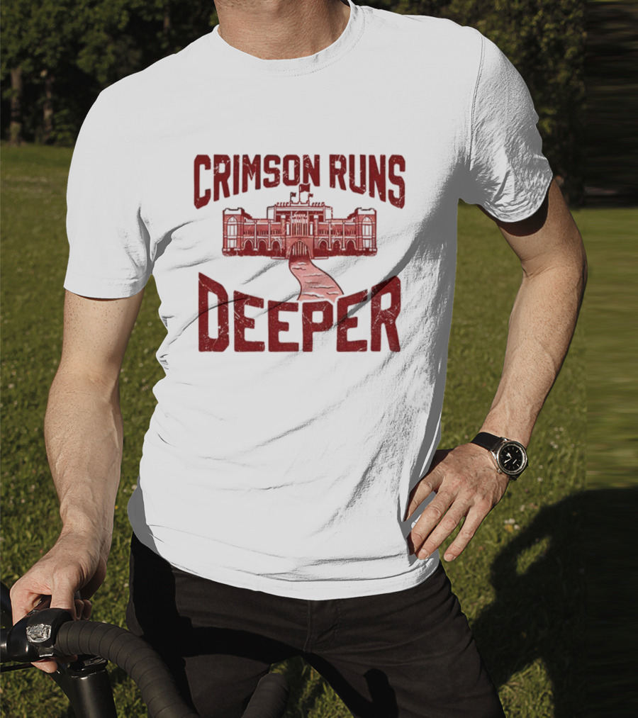 University Of Alabama Crimson Tide Crimson Runs Deeper Historic Campus Design T-Shirt