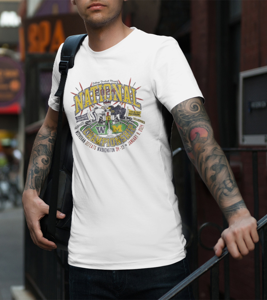 College Football Playoff National Championship 2024 Washington Huskies Vs Michigan Wolverines January 8 T-Shirt