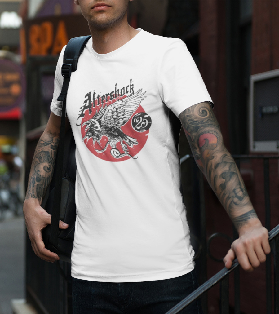 Aftershock Vengeance 25 Flying Eagle Red Moon T-Shirt