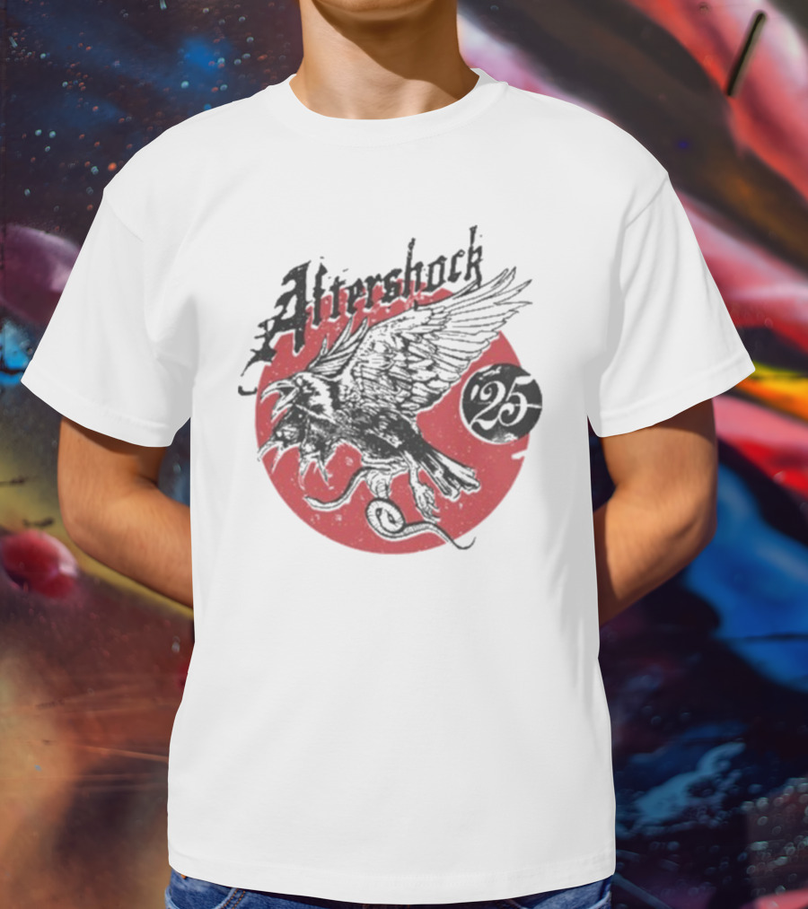 Aftershock Vengeance 25 Flying Eagle Red Moon T-Shirt