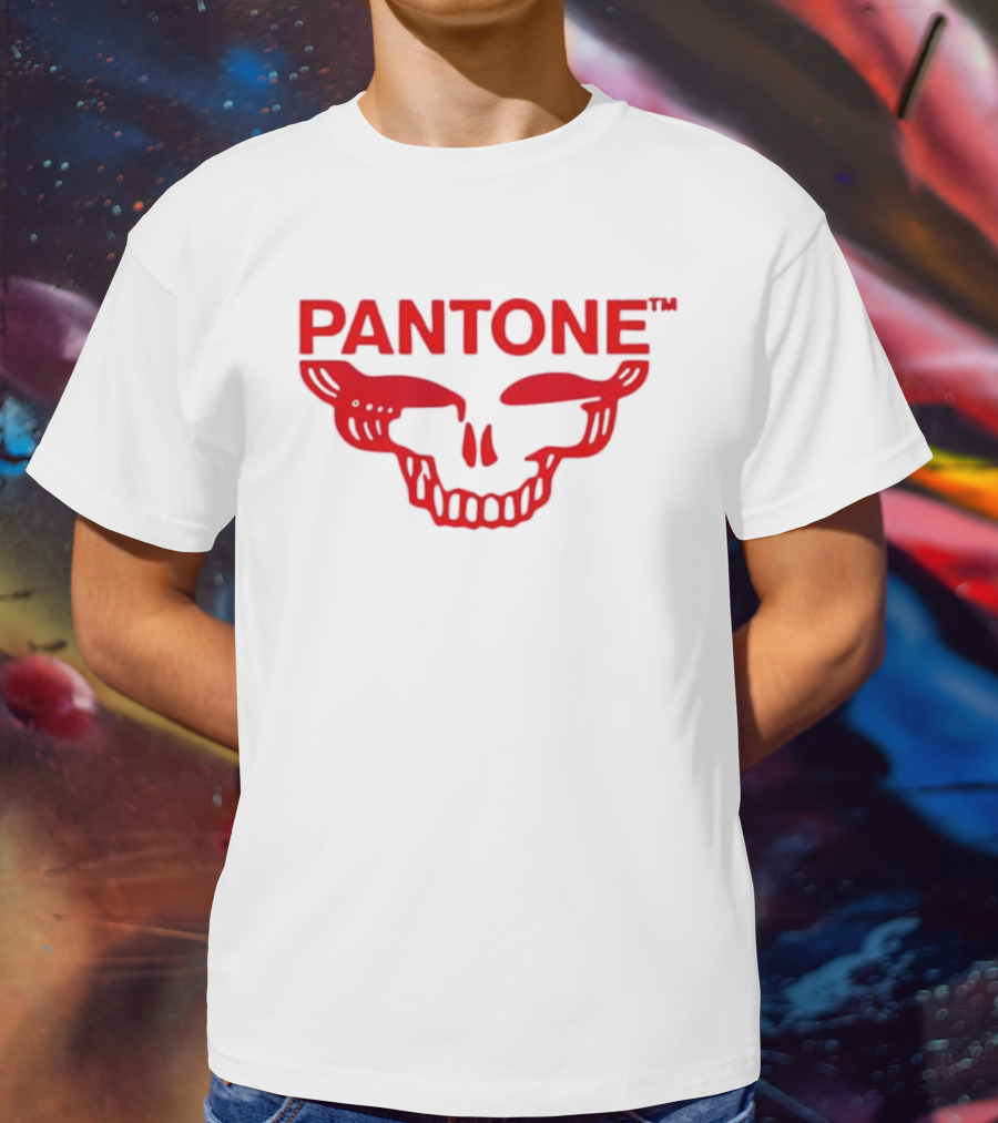 Grateful Red SYF Stealie Pantone Skull Red T-Shirt