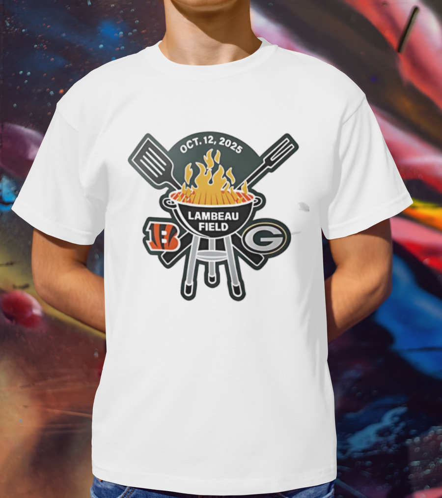Green Bay Packers Cincinnati Bengals Lambeau Field October 12 2025 BBQ Tailgate Event T-Shirt
