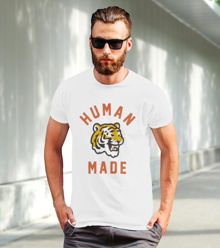 Human Made Tiger Head Vintage Style T-Shirt