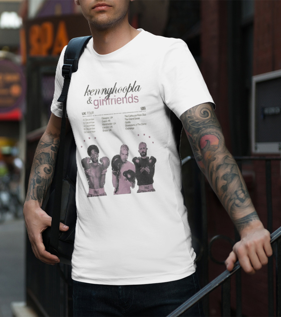 KennyHoopla And Girlfriends EU UK Tour 2025 Boxing Themed Dates UK EU Cities T-Shirt