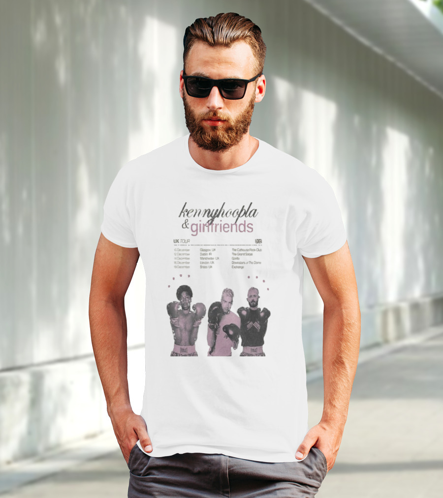 KennyHoopla And Girlfriends EU UK Tour 2025 Boxing Themed Dates UK EU Cities T-Shirt