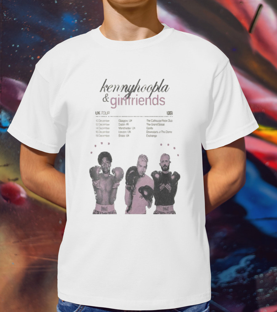 KennyHoopla And Girlfriends EU UK Tour 2025 Boxing Themed Dates UK EU Cities T-Shirt