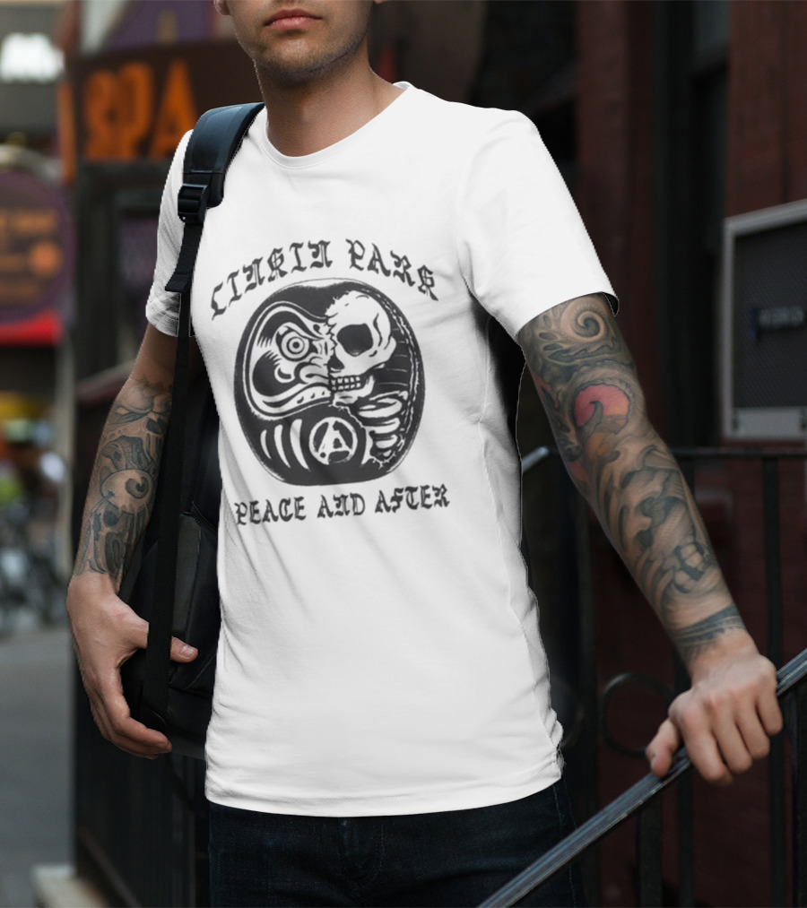 Linkin Park Peace And After Daruma Skull Collaboration T-Shirt