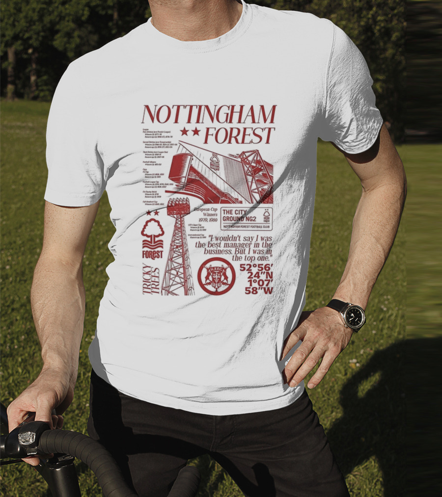 Nottingham Forest Premier League City Ground Nottinghamshire Football Club T-Shirt