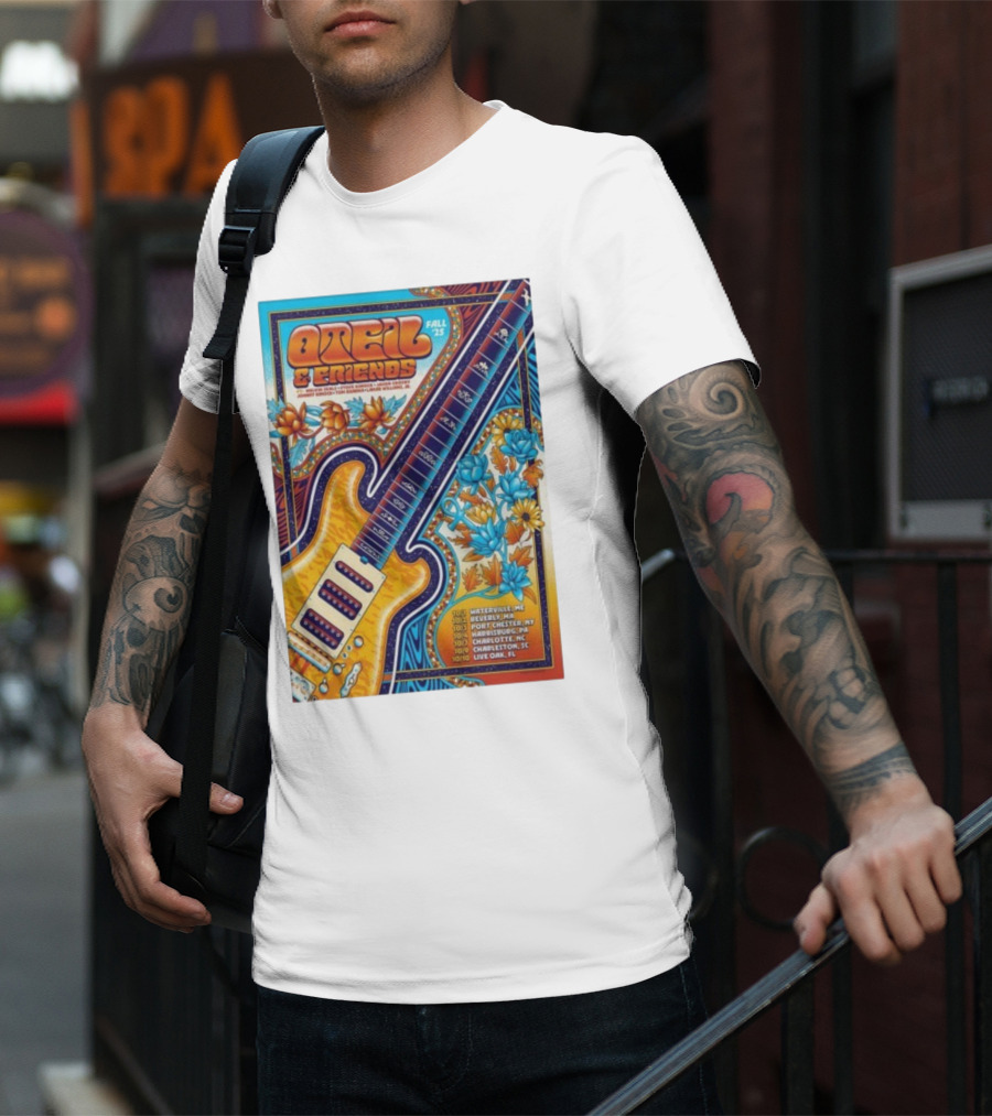 Oteil And Friends Fall 25 Tour Harrisburg PA Guitar Art T-Shirt