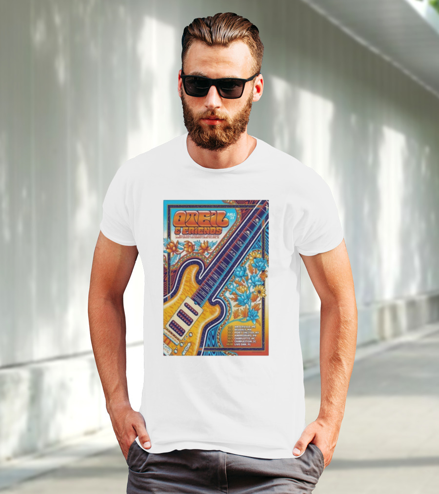 Oteil And Friends Fall 25 Tour Harrisburg PA Guitar Art T-Shirt