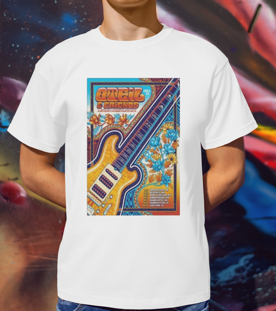 Oteil And Friends Fall 25 Tour Harrisburg PA Guitar Art T-Shirt