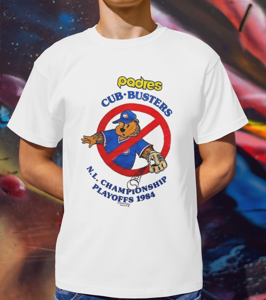 Padres Cub Busters NL Championship Playoffs 1984 T-Shirt