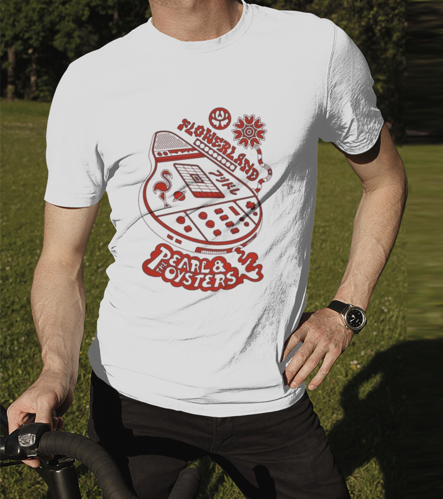 Flowerland Pearl & The Oysters Flamingo Synth Graphic T-Shirt