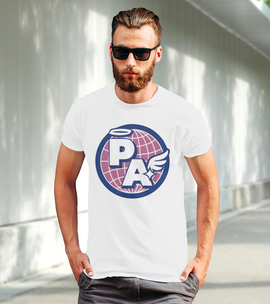 Project AEON Ethereum NFT Collection PA Halo Wing Pink Globe T-Shirt