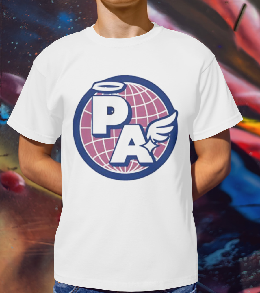 Project AEON Ethereum NFT Collection PA Halo Wing Pink Globe T-Shirt