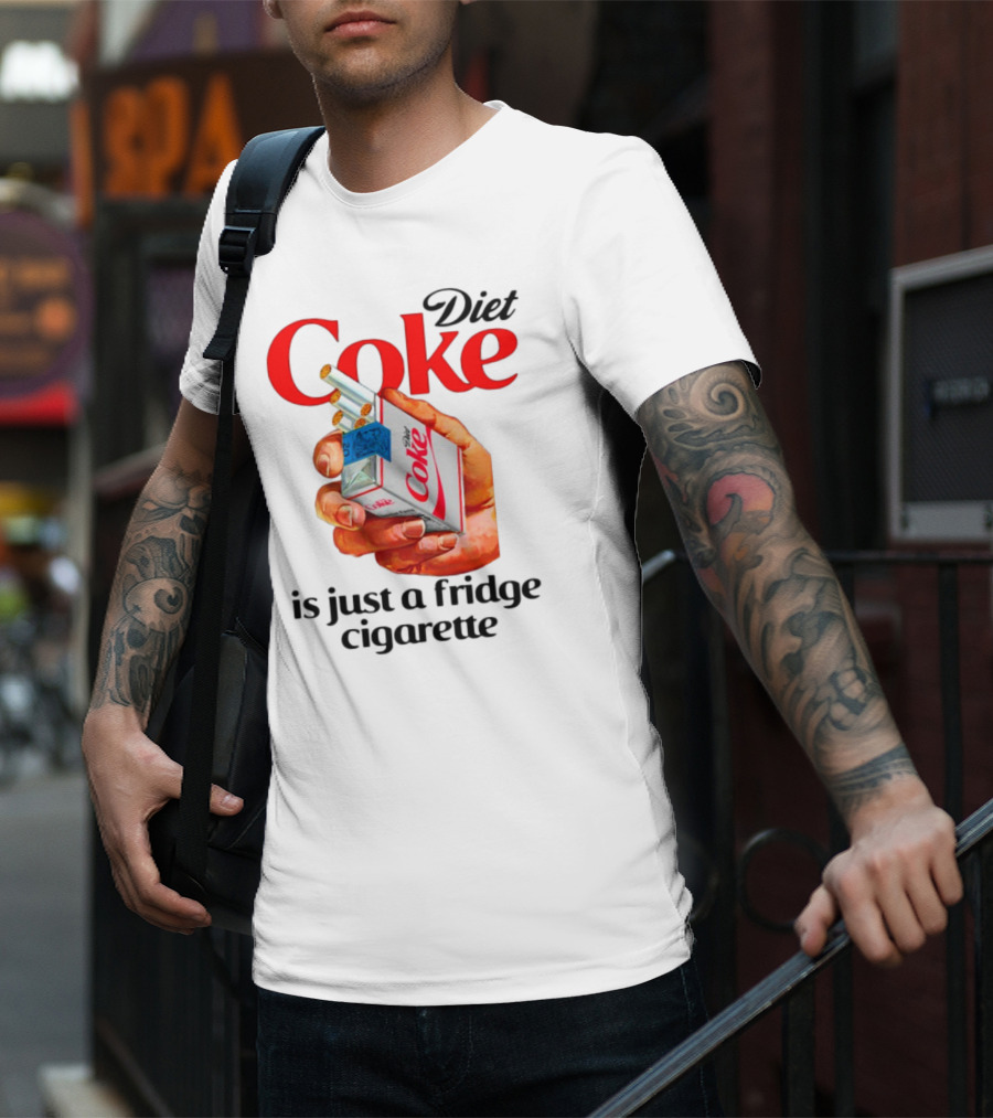 Diet Coke Cigarette Pack Parody Fridge Cigarettes T-Shirt