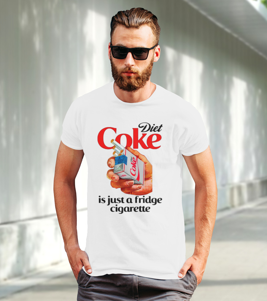 Diet Coke Cigarette Pack Parody Fridge Cigarettes T-Shirt