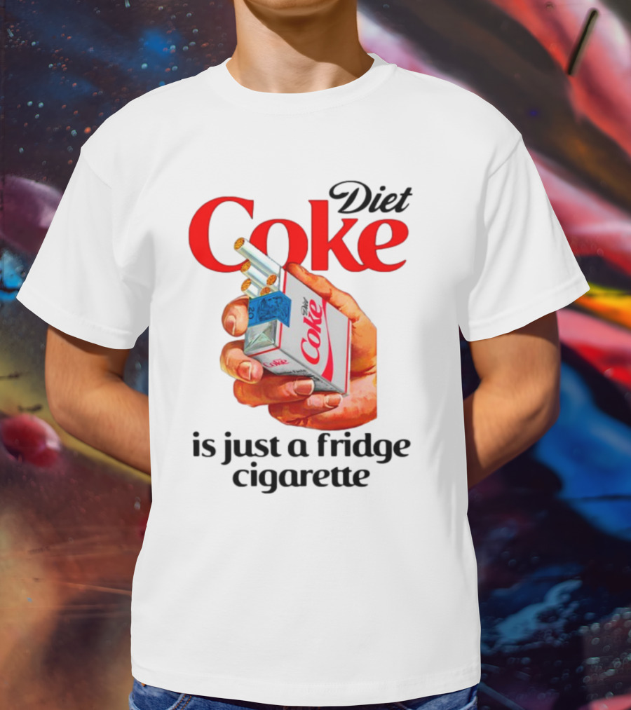 Diet Coke Cigarette Pack Parody Fridge Cigarettes T-Shirt
