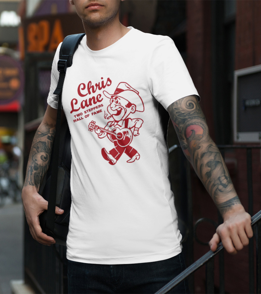 Chris Lane Two Steppers Hall Of Fame Cowboy Player T-Shirt