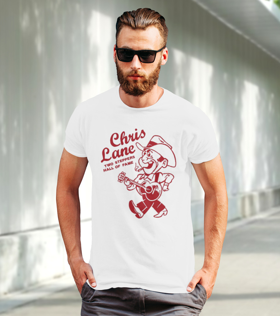 Chris Lane Two Steppers Hall Of Fame Cowboy Player T-Shirt