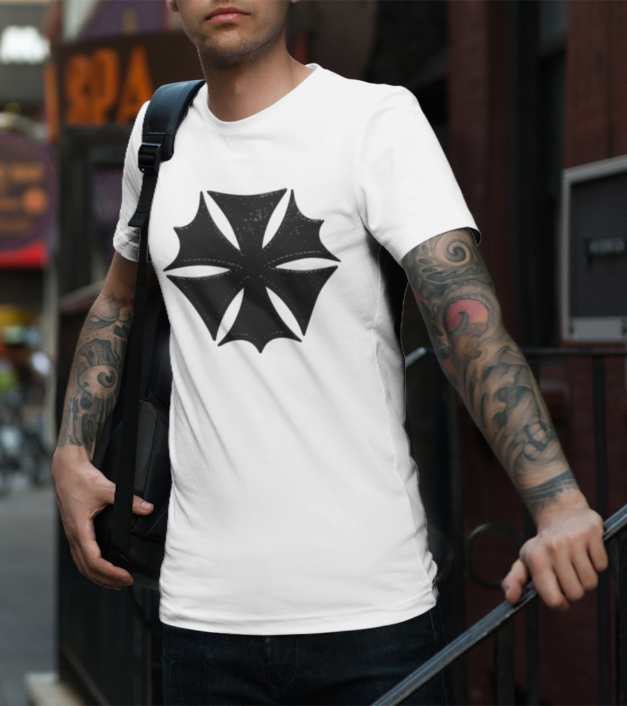Hardstone Psycho Iron Cross Symbol Black T-Shirt