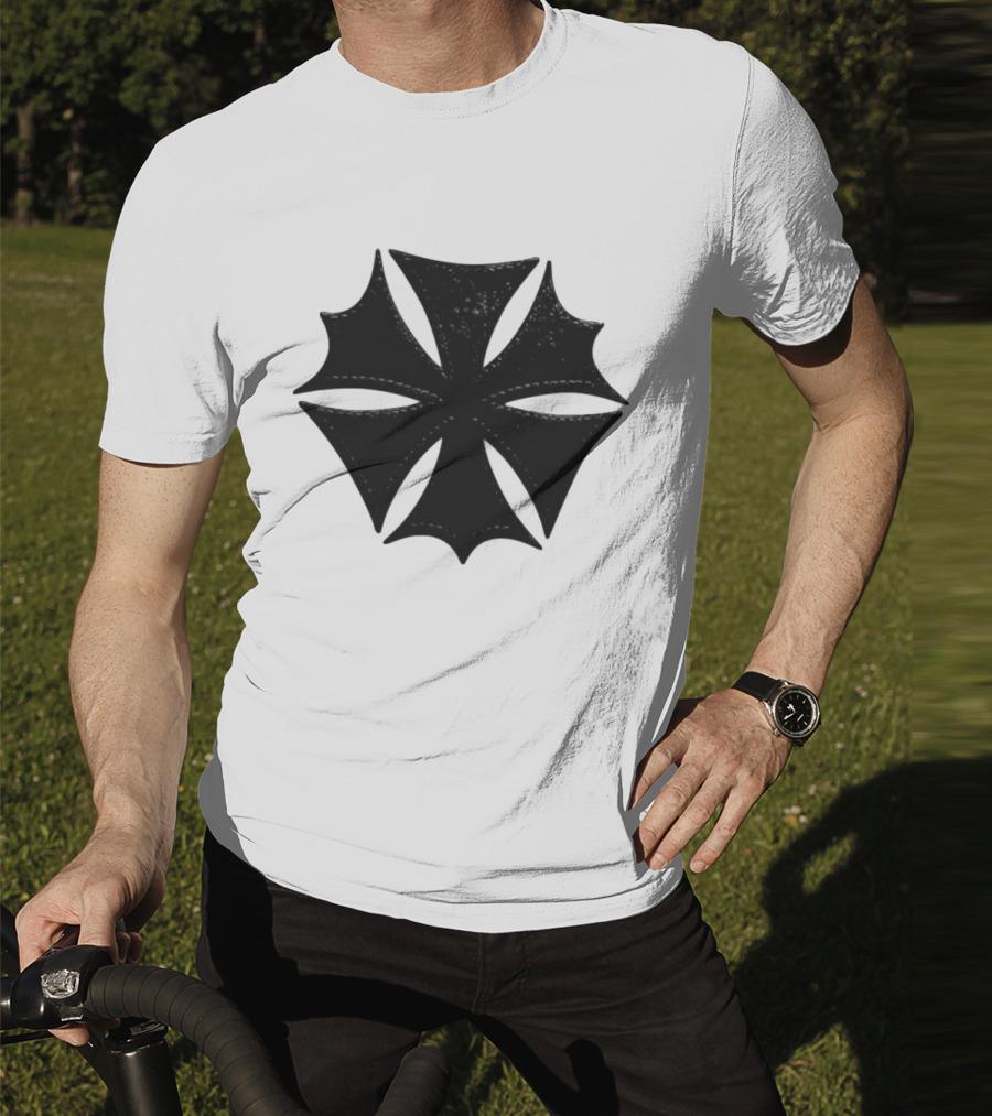 Hardstone Psycho Iron Cross Symbol Black T-Shirt