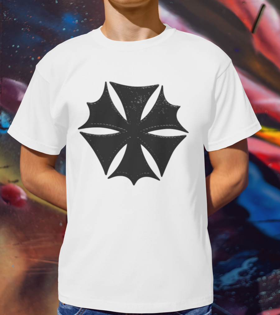 Hardstone Psycho Iron Cross Symbol Black T-Shirt