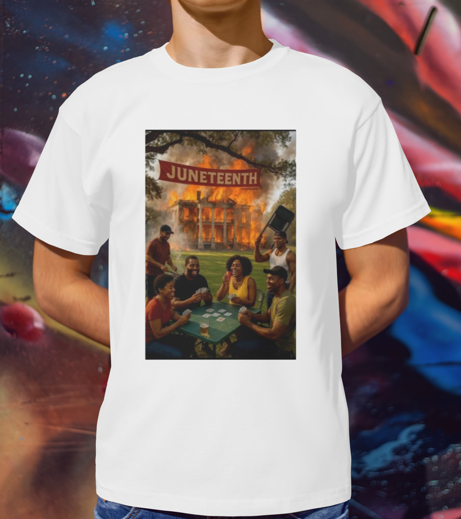 Juneteenth La Plantation Fire Historic Juneteenth Celebration T-Shirt
