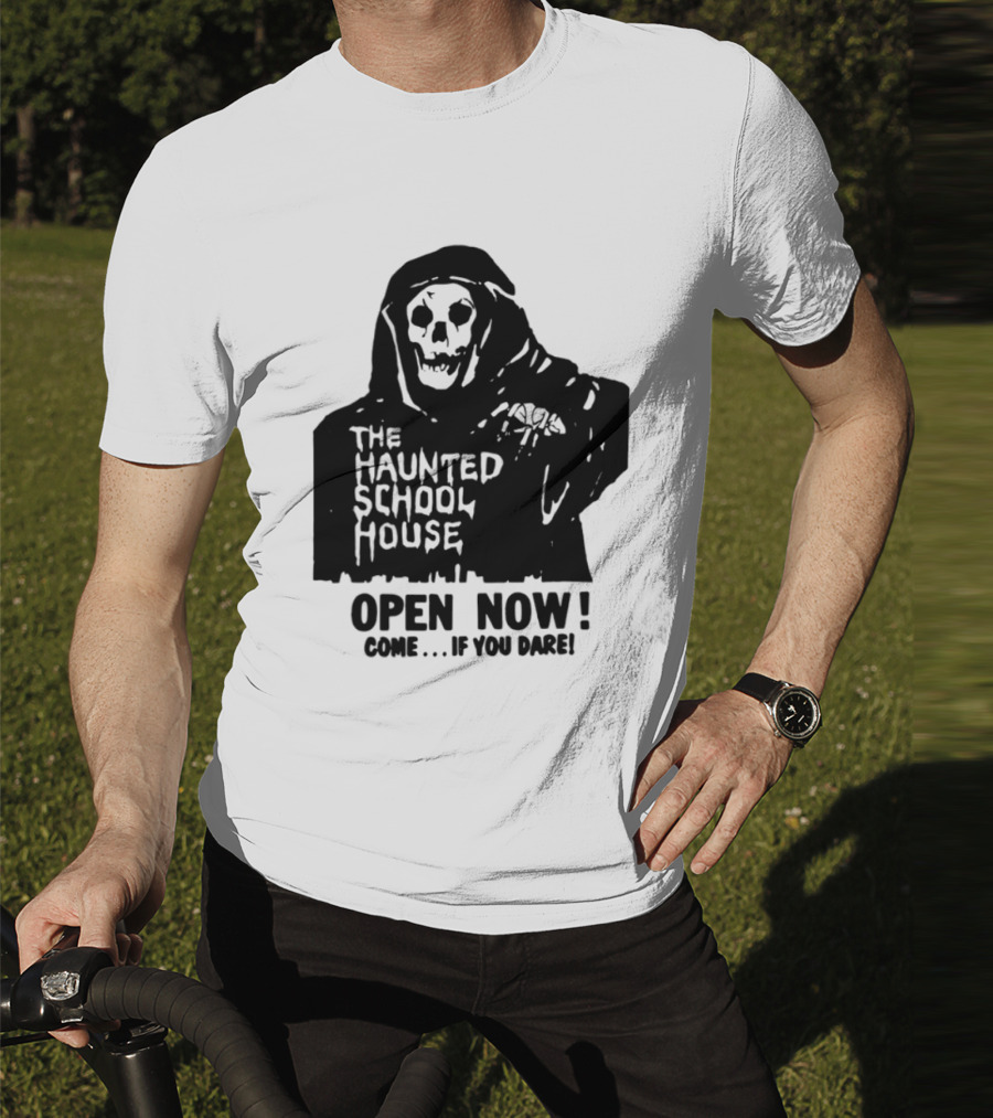 The Haunted School House Horror Movie Eerie Childhood Education Ghost Story T-Shirt