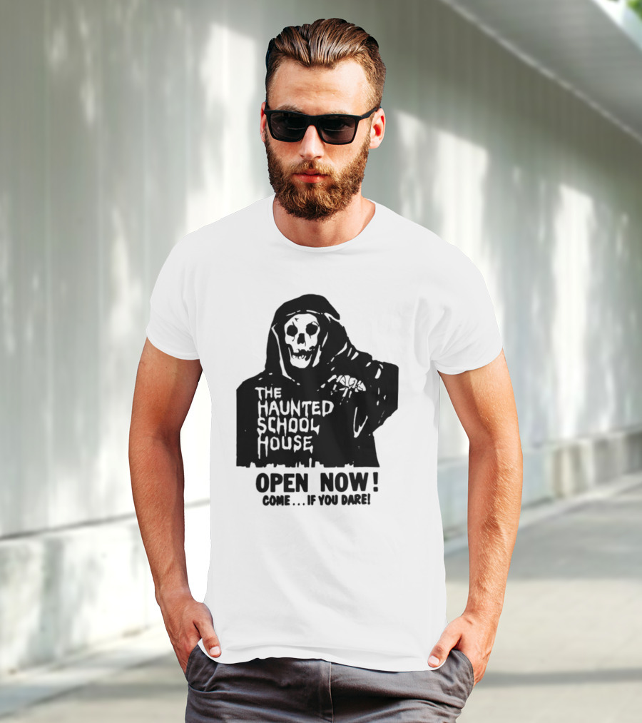 The Haunted School House Horror Movie Eerie Childhood Education Ghost Story T-Shirt
